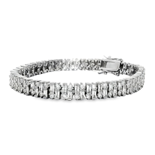 Baguette Luxe Tennis Bracelet