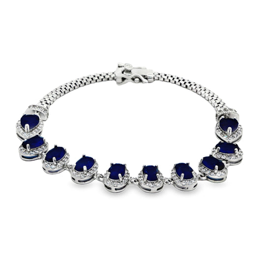Royal Blue Teardrop Bracelet
