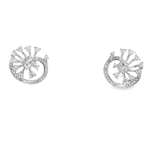 Celestial Swirl Diamond Studs