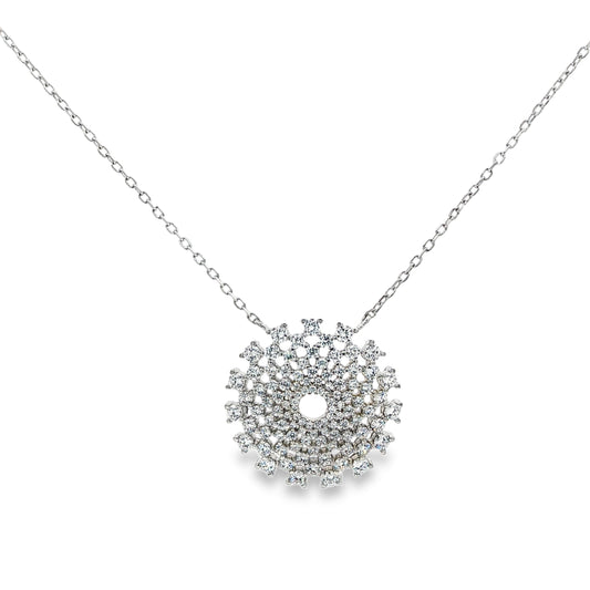 Celestial Radiance Diamond Pendant Necklace