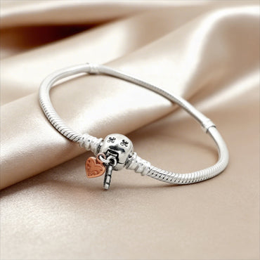 Minimal Charm Snake Chain Bracelet