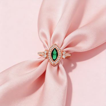 Emerald Elegance Marquise Ring