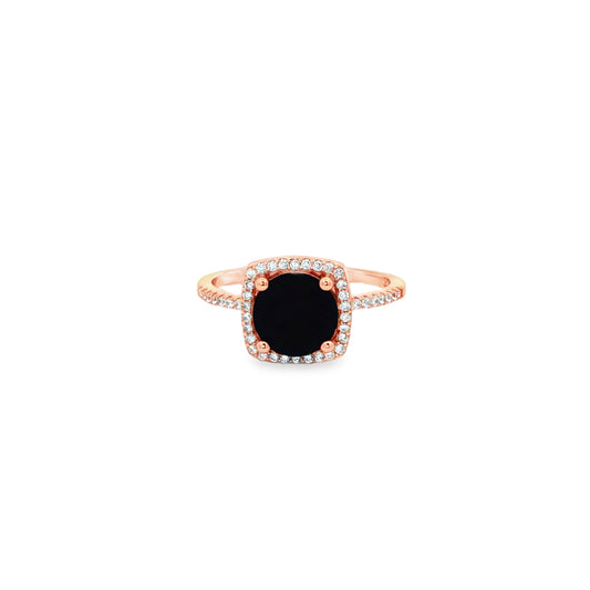 Midnight Halo Elegance Ring
