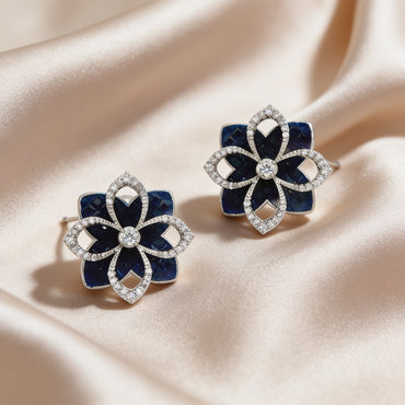Midnight Bloom Studs