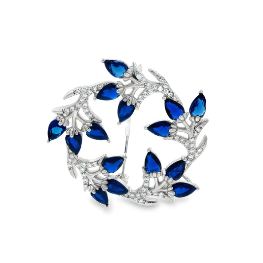 Azure Blossom Royale Brooch