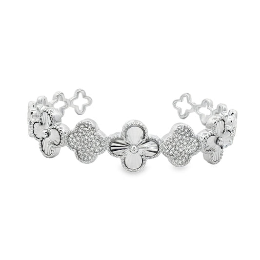 Floral Radiance Diamond Bracelet