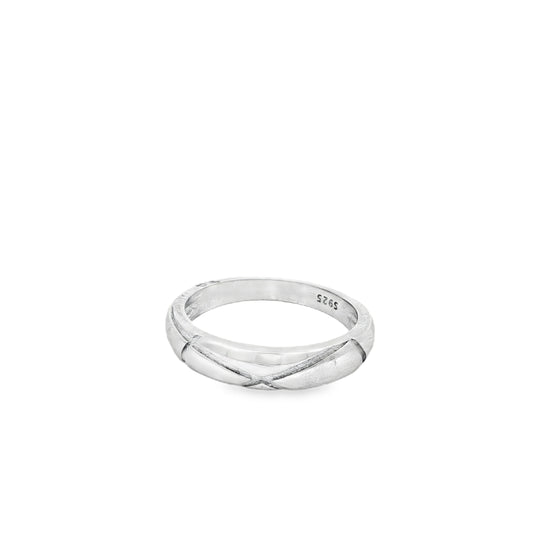 Infinity Cross Band Ring