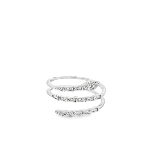 Serpentina Diamond Wrap Ring