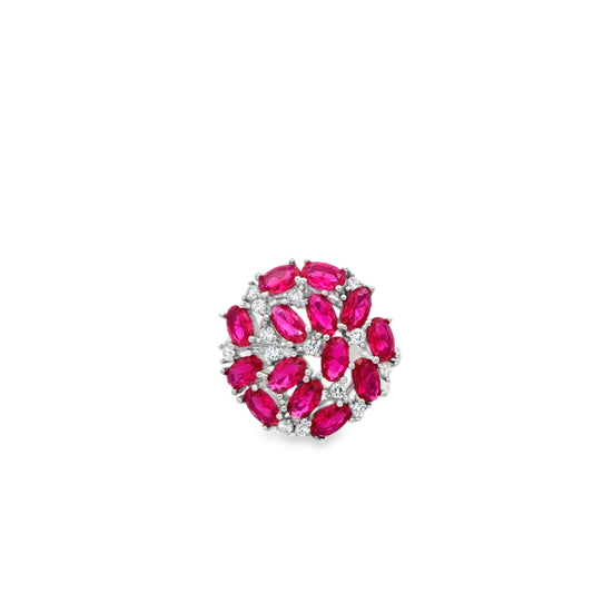 Ruby Cluster Luxe Ring