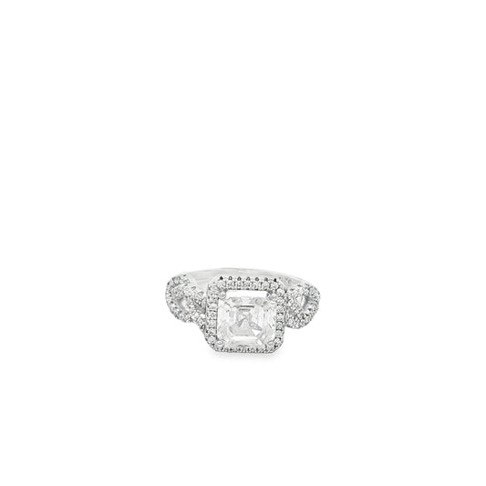 Regal Cushion Halo Ring