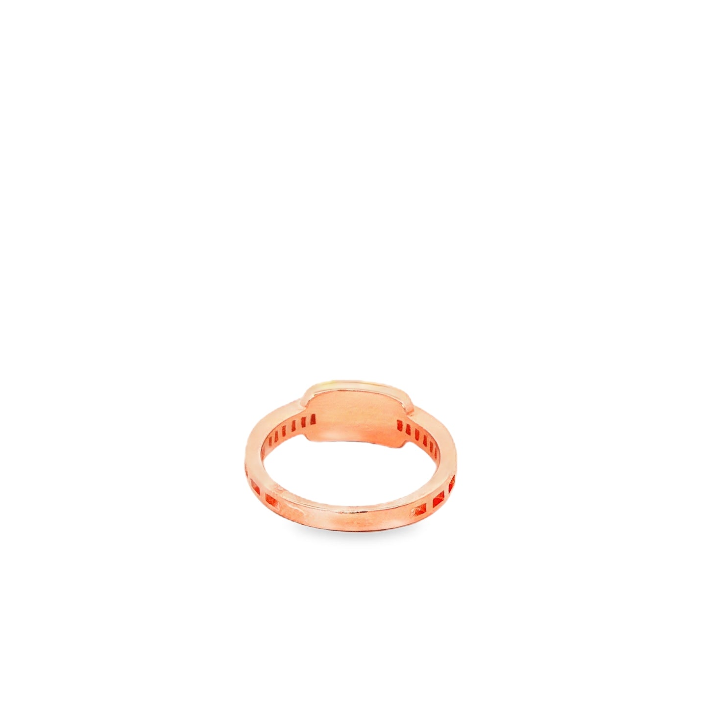 Aurora Rose silver Bar Ring