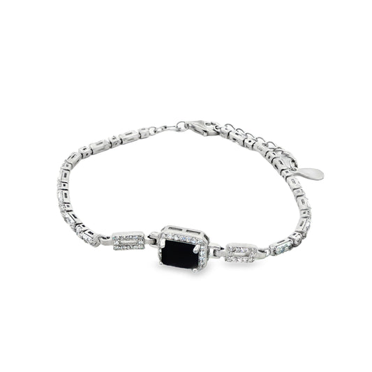 Midnight Stone Crystal Bracelet
