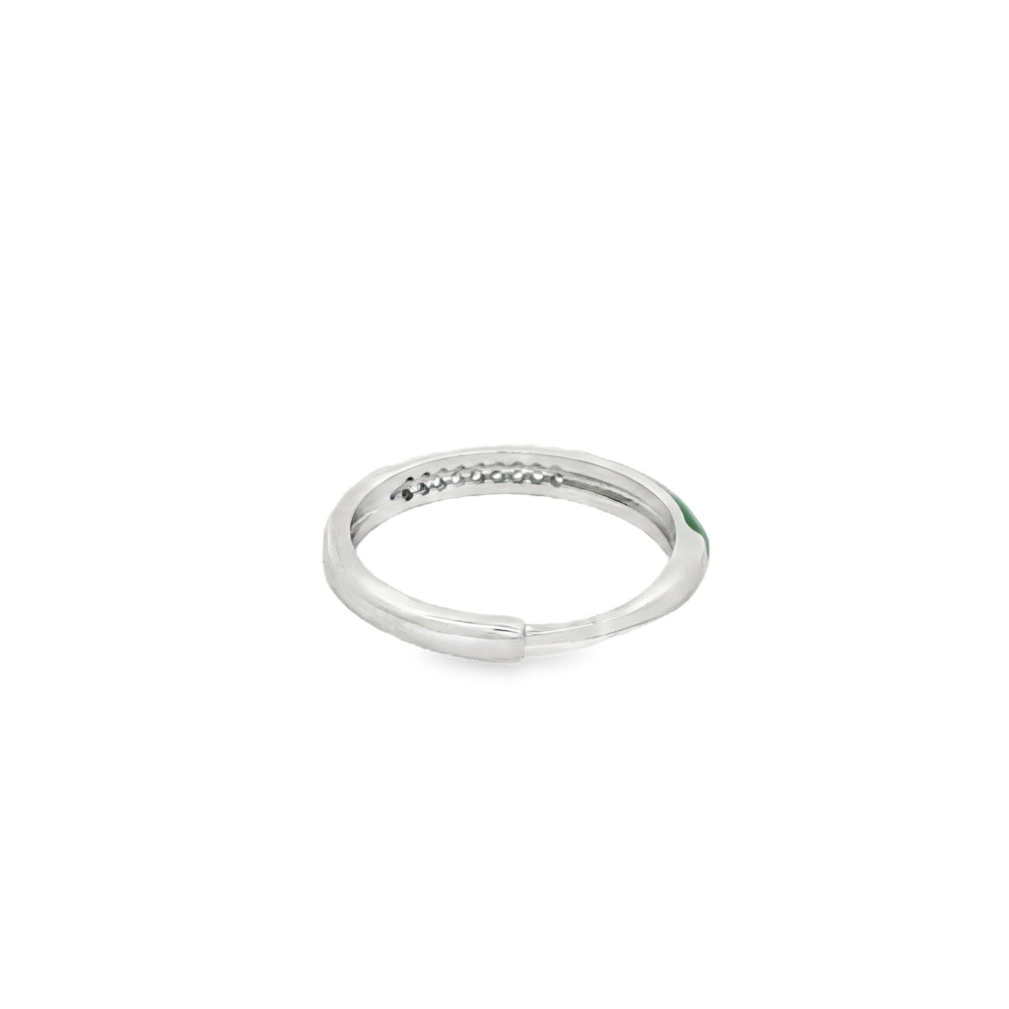 Emerald Curve Diamond Ring