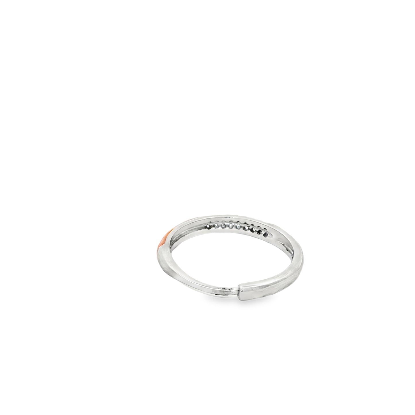 Coral Glow Open Band Ring