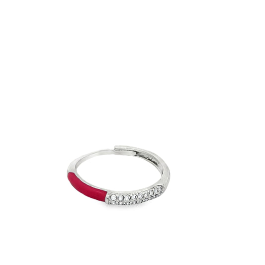 Crimson Edge Diamond Ring