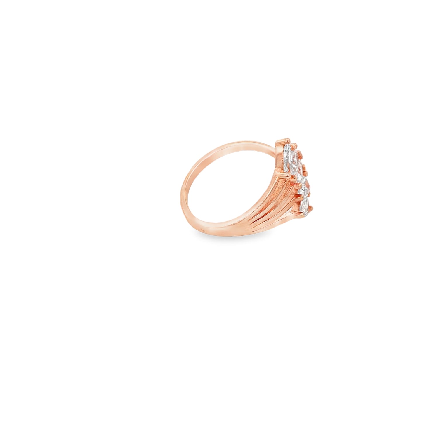 Radiant Pear Cascade Ring