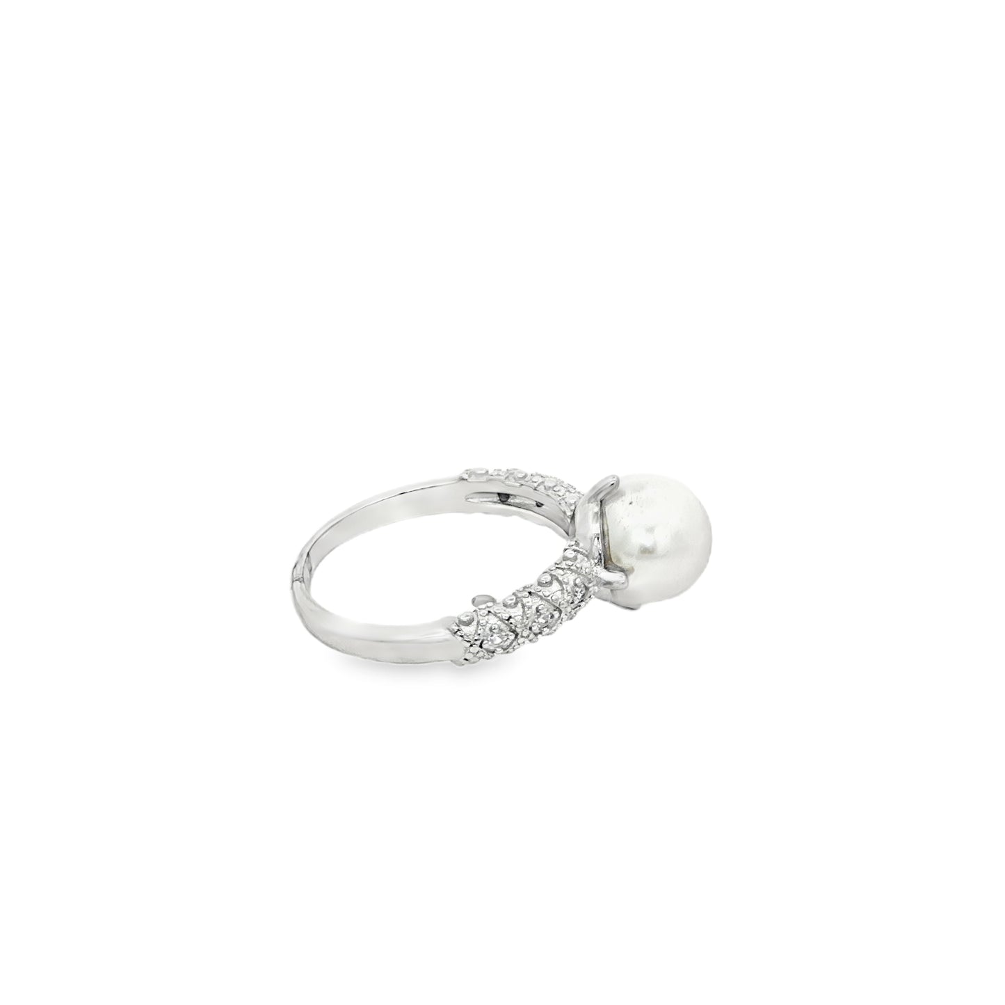 Elegant Pearl Spark Ring