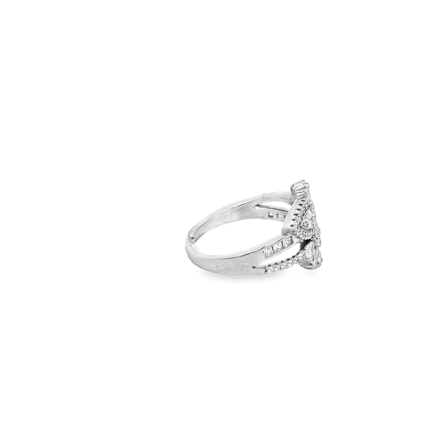 Floral Pear Cut Statement Ring