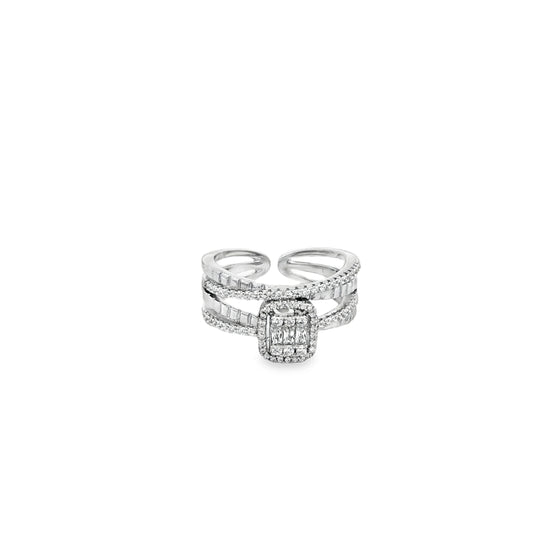 Radiant Halo Layered Ring