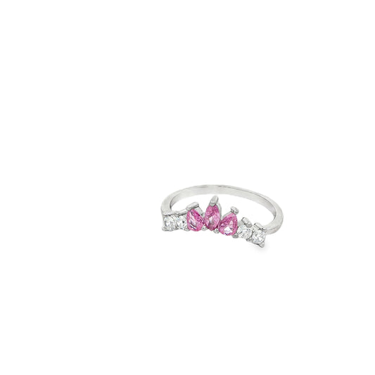 Pink Crown Blossom Ring
