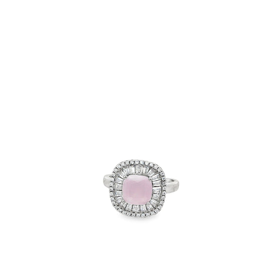 Blush Pink Halo Statement Ring