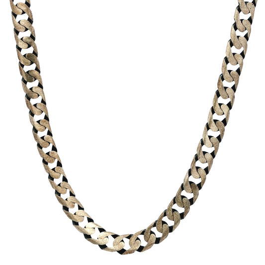 925 silver Dual-Tone Curb Chain