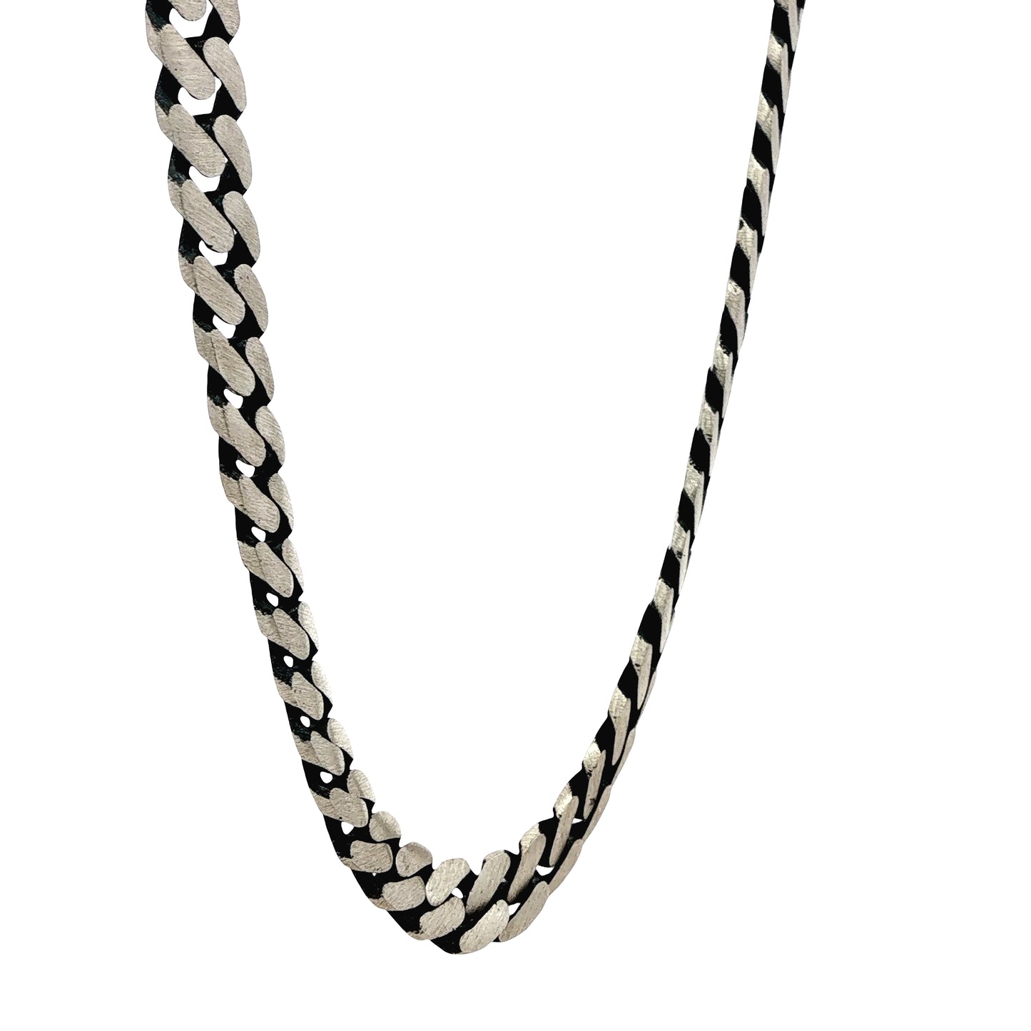 Textured Dual-Tone Curb Chain