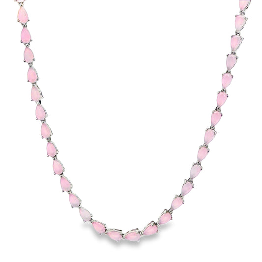 Pink Marquise Gemstone Chain