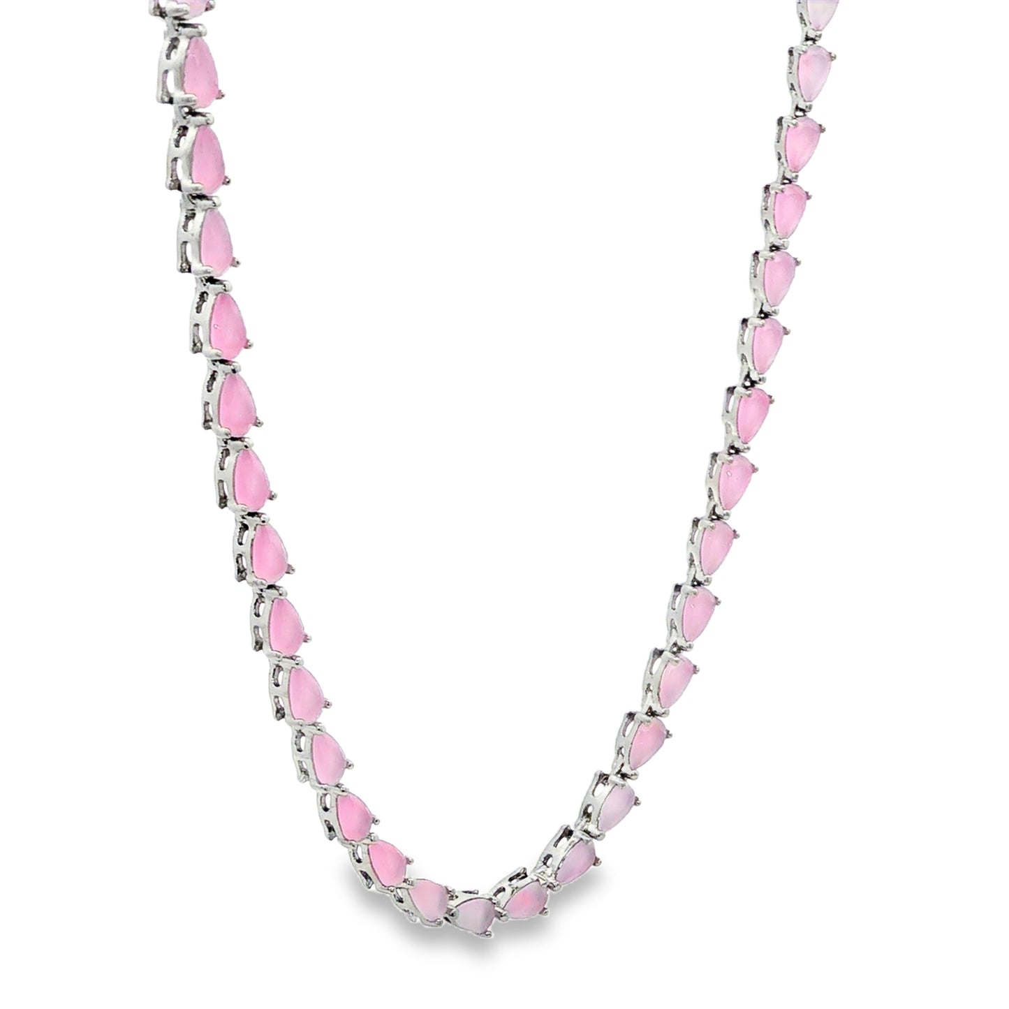Pink Marquise Gemstone Chain
