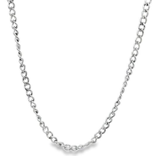 Silver Dual-Link Rope Chain