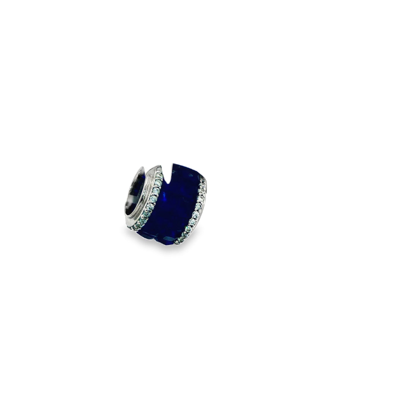 Royal Blue Enamel Charm