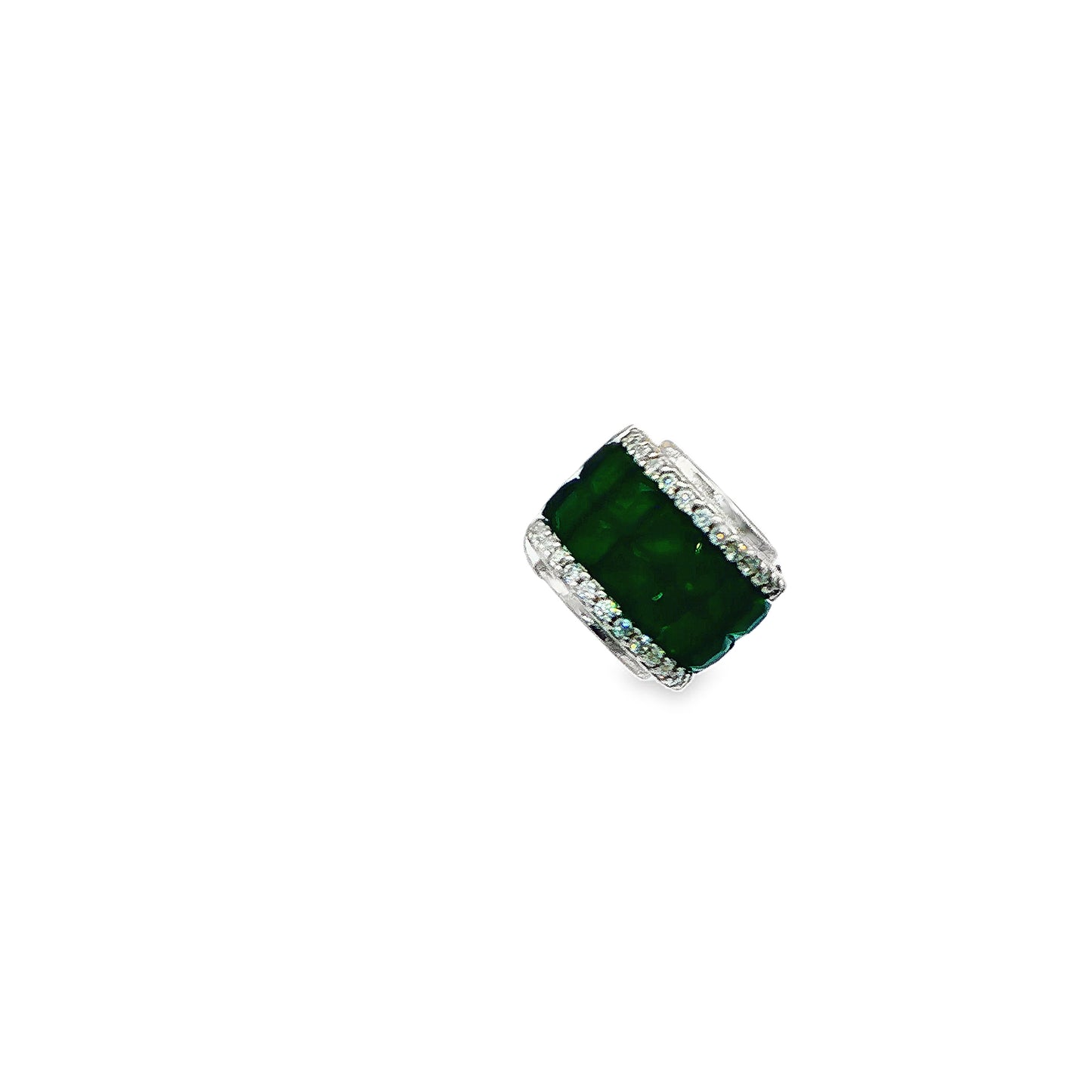 Emerald Green Enamel Charm