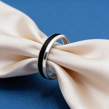 Midnight Enamel Elegance Band