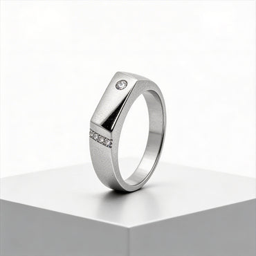 Urban Edge Diamond Accent Ring