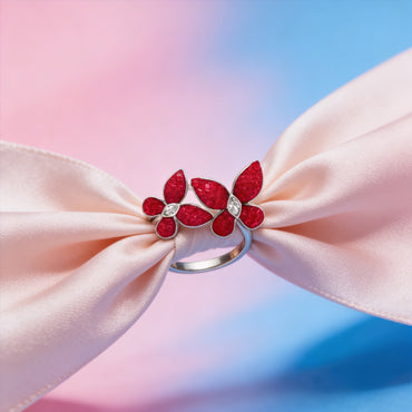 Ruby Bloom Duo Ring