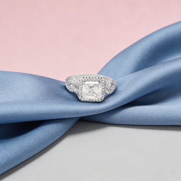 Regal Cushion Halo Ring
