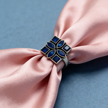 Midnight Sapphire Mosaic Ring