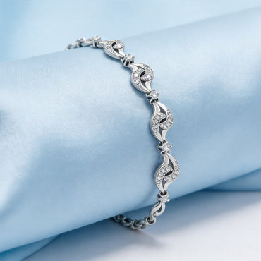 Silver Infinity Sparkle Bracelet