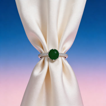 Emerald Grace Solitaire Ring