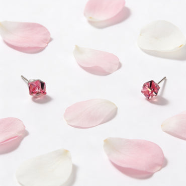 Ruby Prism Stud Earrings