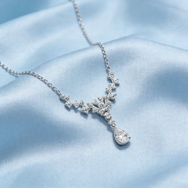 Celestial Vine Diamond Drop Necklace