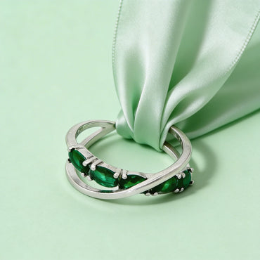 Celeste Verde Wrap Ring