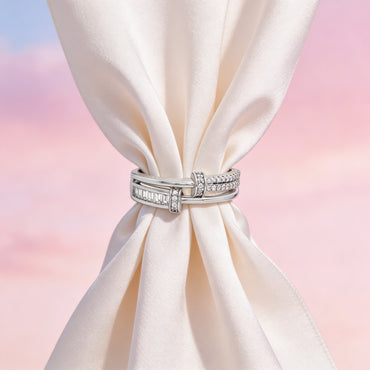 Dual Knot Elegance Ring
