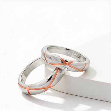 Eternal Crossline Couple Bands