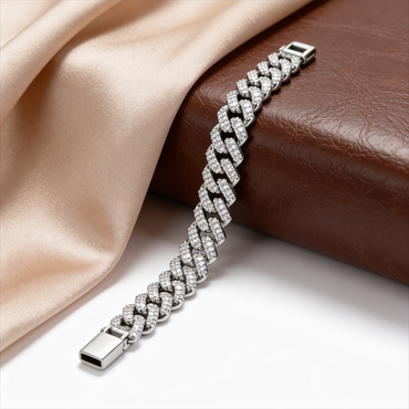 Iced Cuban Link Men’s Bracelet