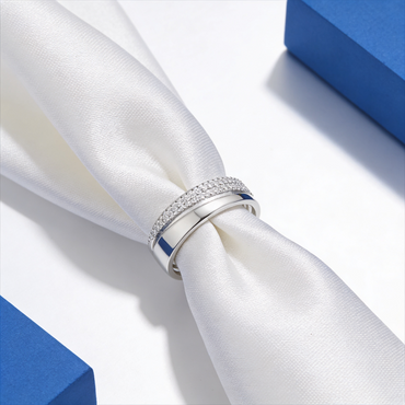 Elegant Dual-Layer Adjustable Ring