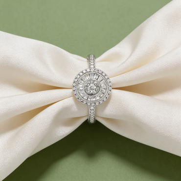 Celestial Halo Diamond Ring