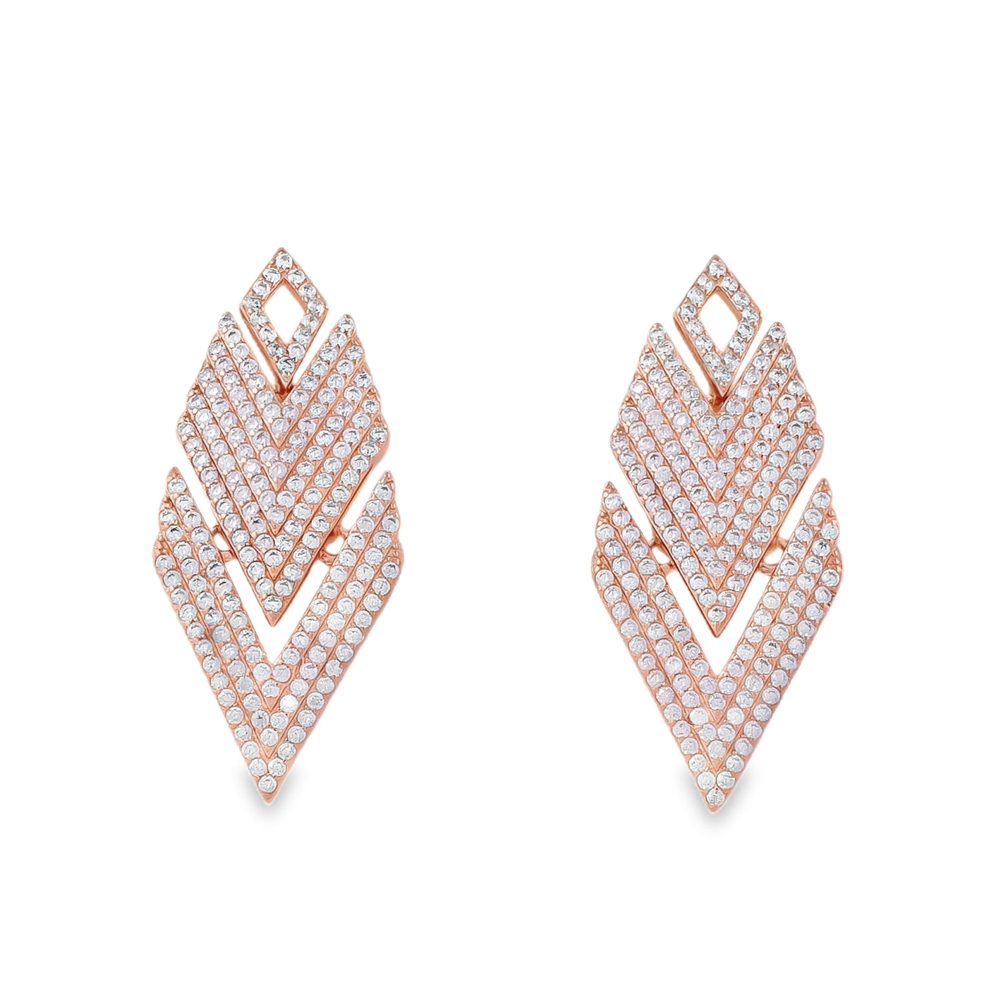 Diamond Cascade Chevron Drops