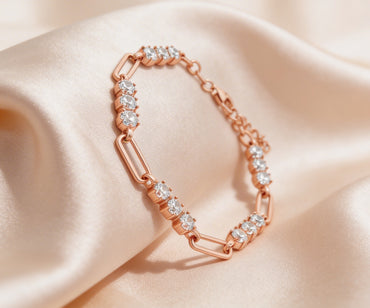 Elegance Link diamond bracelet Description