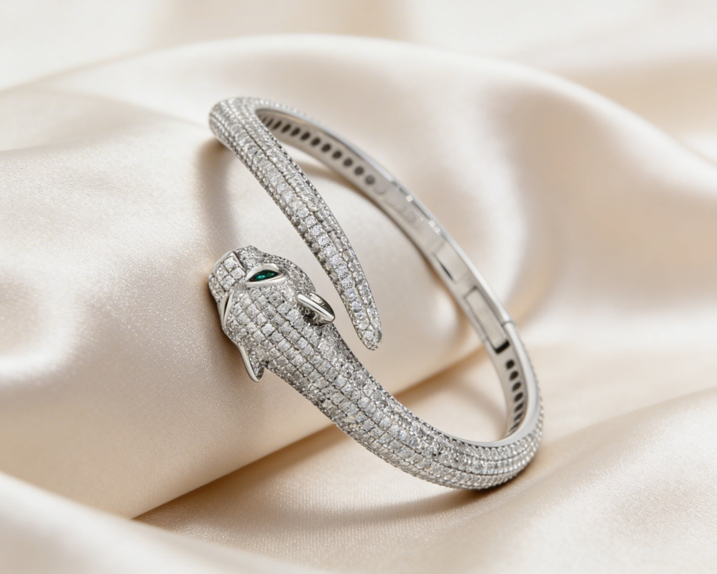 Panther-themed diamond bracelet by Cartier